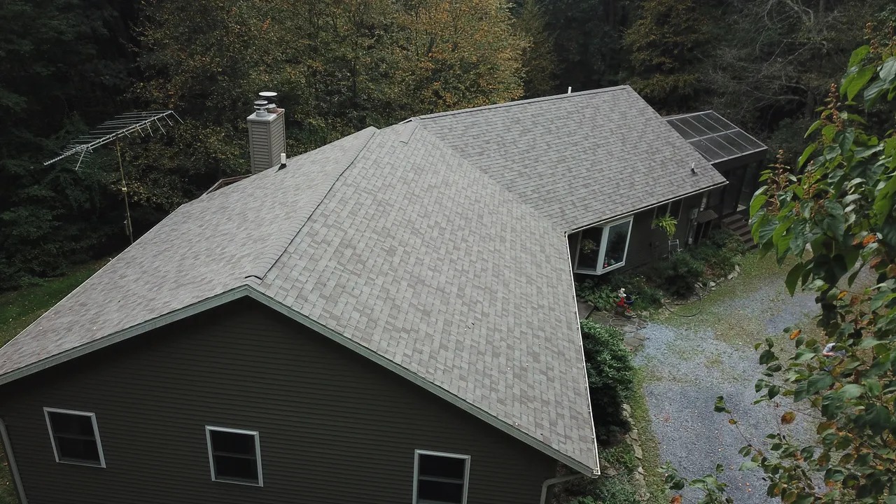 Light grey shingles